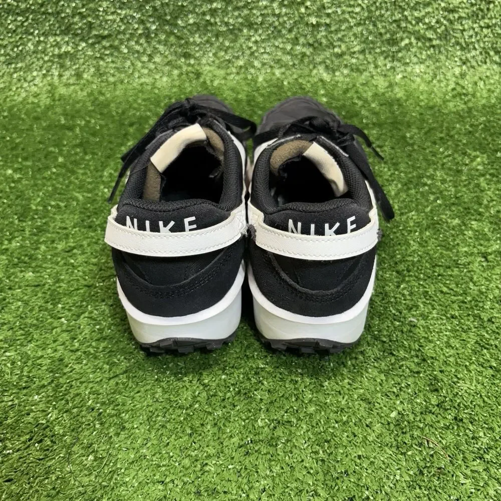 Nike Waffle Debut DH9523-002 Women 9.5 Sneaker Black White Lace Up Running Shoes